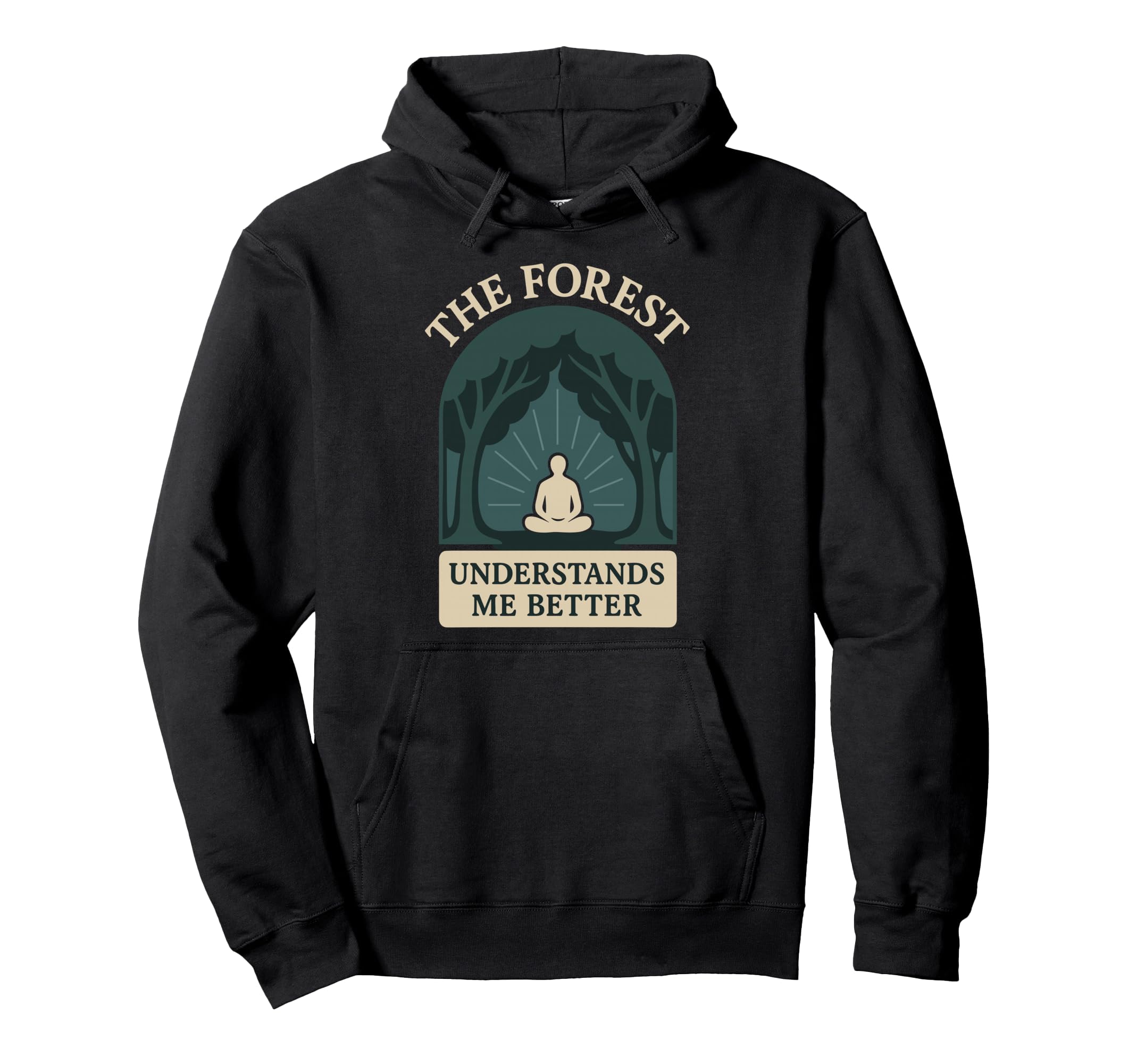 Forest Walk Overthinker Mental Reset Hoodie - Custom Art Print for Adults - T-Shirt, Sweatshirt, Hoodie