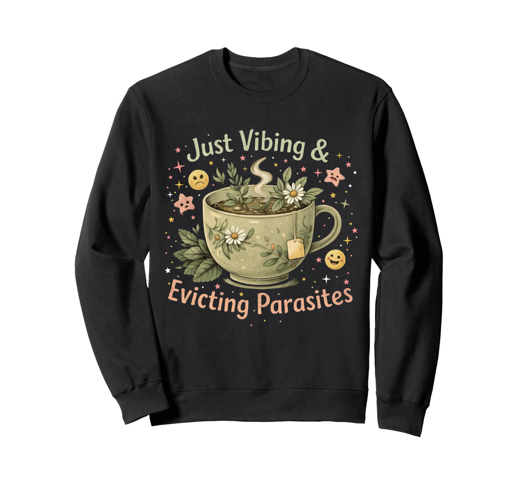 Funny Wellness Vibes Aesthetic Sweatshirt - Fun Novelty Design Men Women - T-Shirt, Sweatshirt, Hoodie