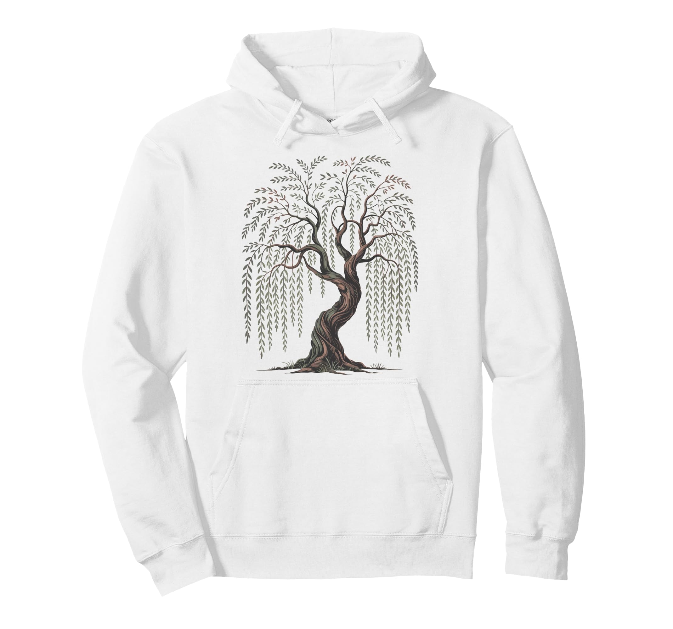 Mindfulness Weeping Willow Tree Hoodie - Graphic Print for Adults - T-Shirt, Sweatshirt, Hoodie
