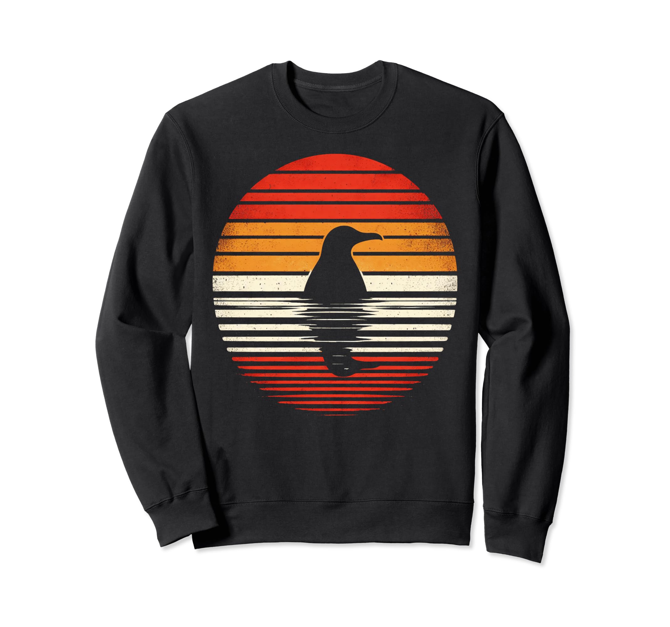 Penguin Bird Sunset Safari 70S Sweatshirt - Unique Graphic Men Women - T-Shirt, Sweatshirt, Hoodie