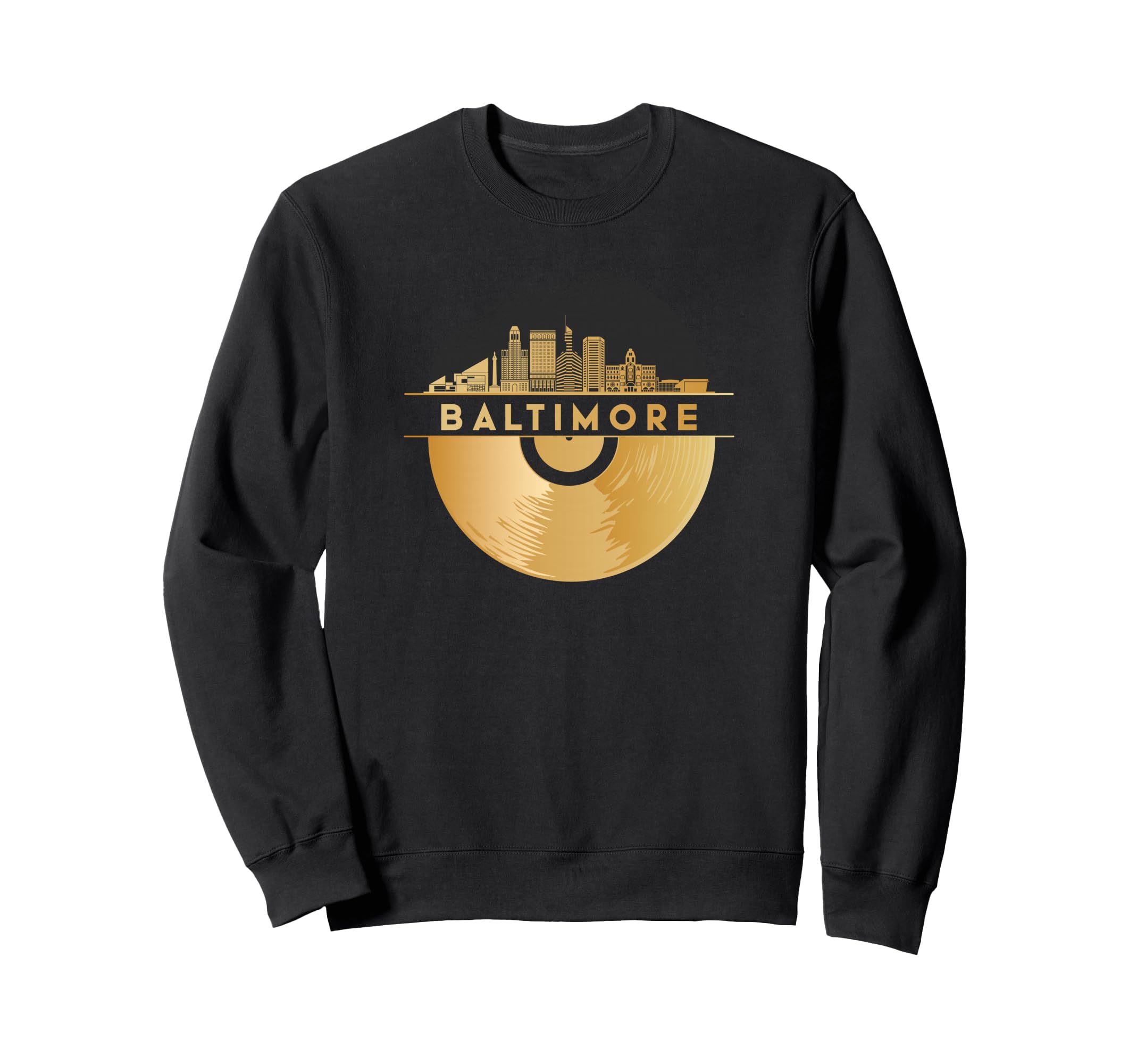 Vinyl Record Player Disco Music Sweatshirt - Minimalist Print for Adults - T-Shirt, Sweatshirt, Hoodie