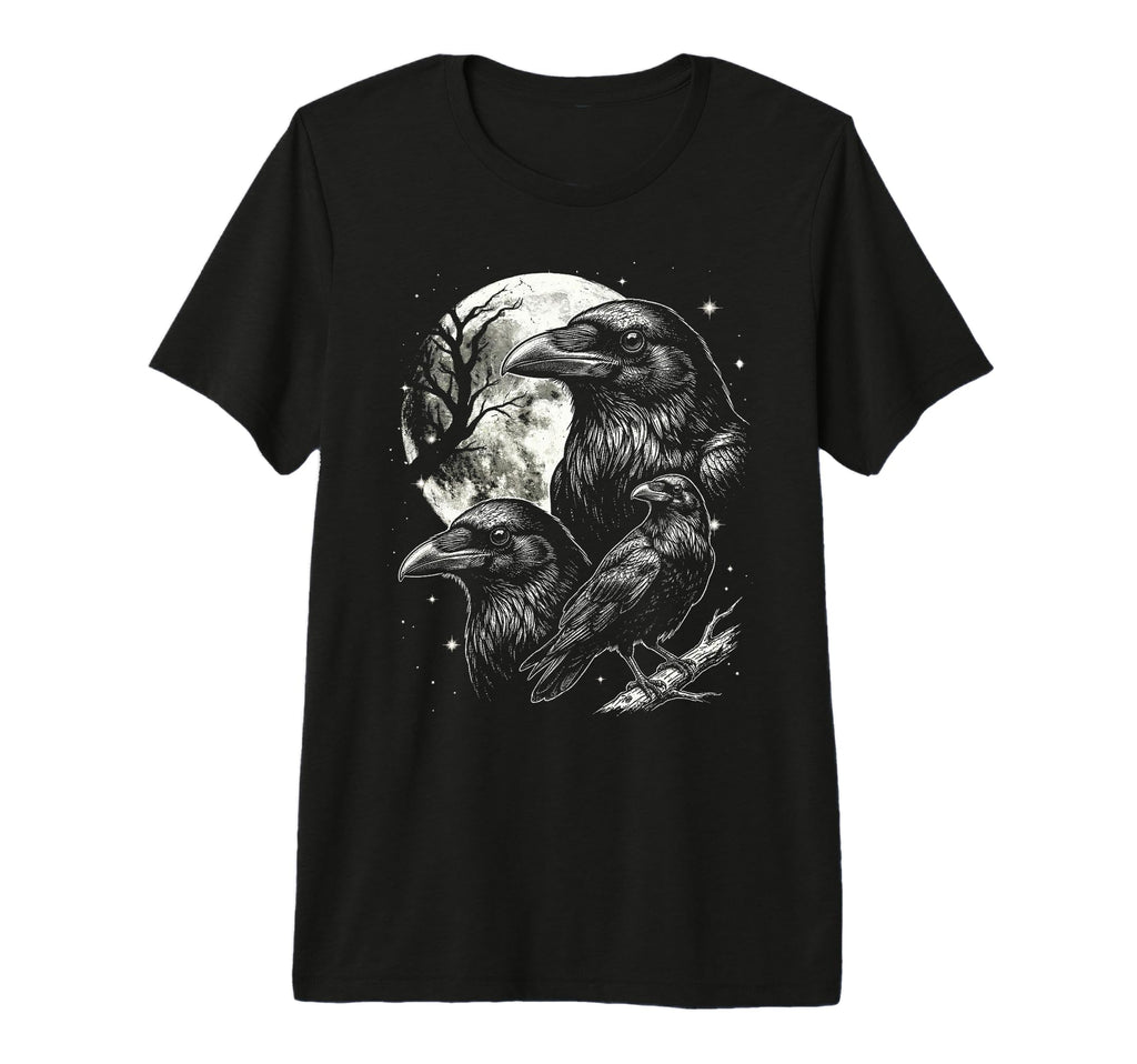 Crow 90S Aesthetic Y2K Crow Bird Tri T-Shirt - Aesthetic Graphic Unisex - T-Shirt, Sweatshirt, Hoodie