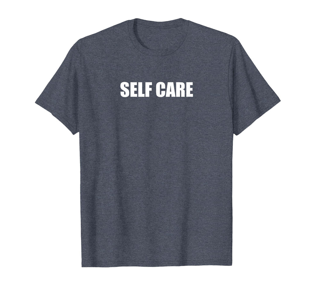 Self Care Heather Blue T-Shirt - Aesthetic Graphic Men Women - T-Shirt, Sweatshirt, Hoodie