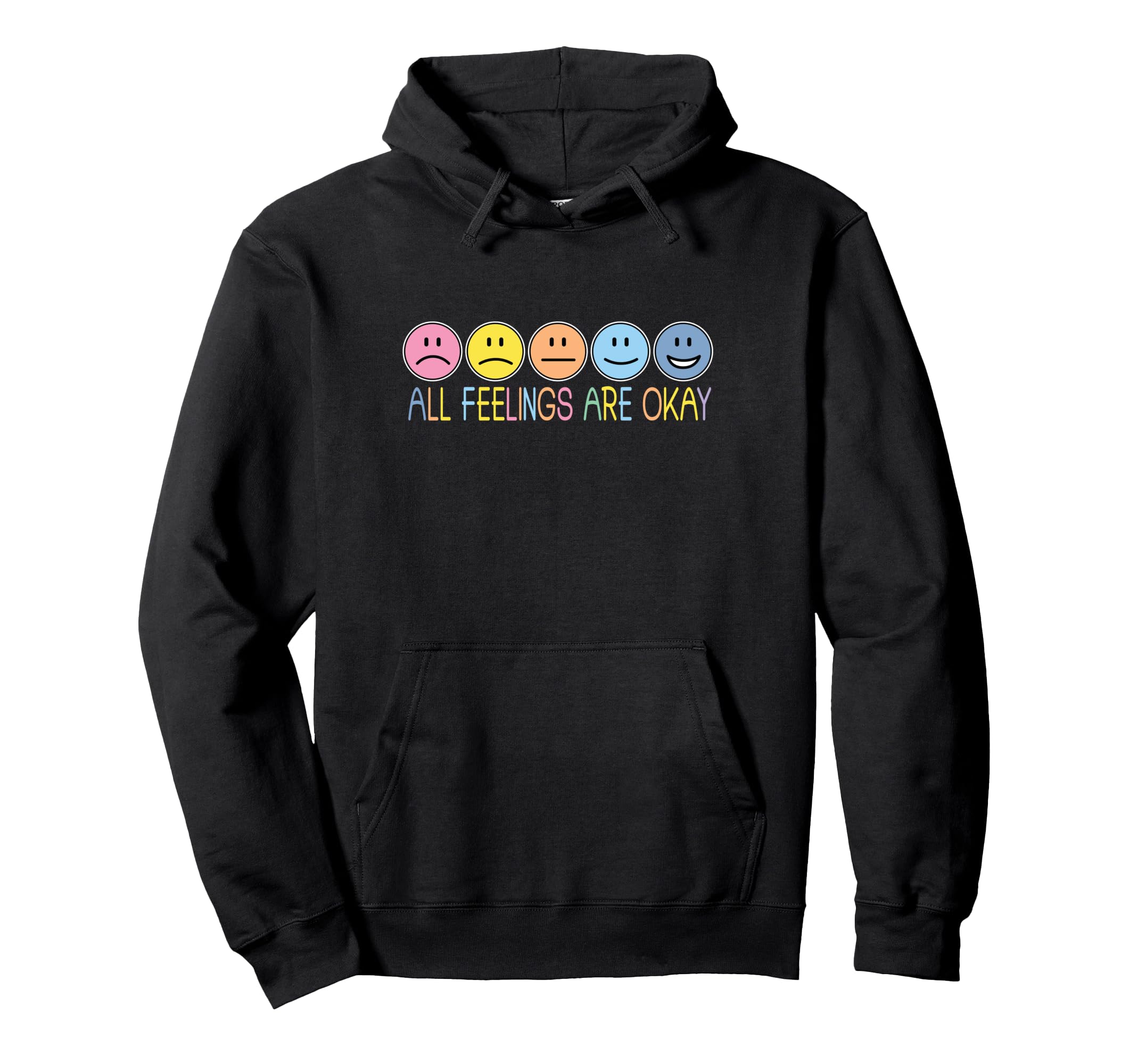 All Feelings Are Okay Mental Health Hoodie - Novelty Apparel for Adults - T-Shirt, Sweatshirt, Hoodie