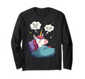Unicorn Overthinking Funny Sleep T-Shirt - Trendy Graphic Men Women - T-Shirt, Sweatshirt, Hoodie