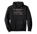 St Dymphna Catholic Journaling And Tears Hoodie - Unique Graphic Unisex - T-Shirt, Sweatshirt, Hoodie