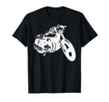 White Motorcycle Distressed Bike T-Shirt - Unique Graphic Men Women - T-Shirt, Sweatshirt, Hoodie