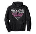 Mental Health Therapist Heart Mental Hoodie - Novelty Apparel for Adults - T-Shirt, Sweatshirt, Hoodie
