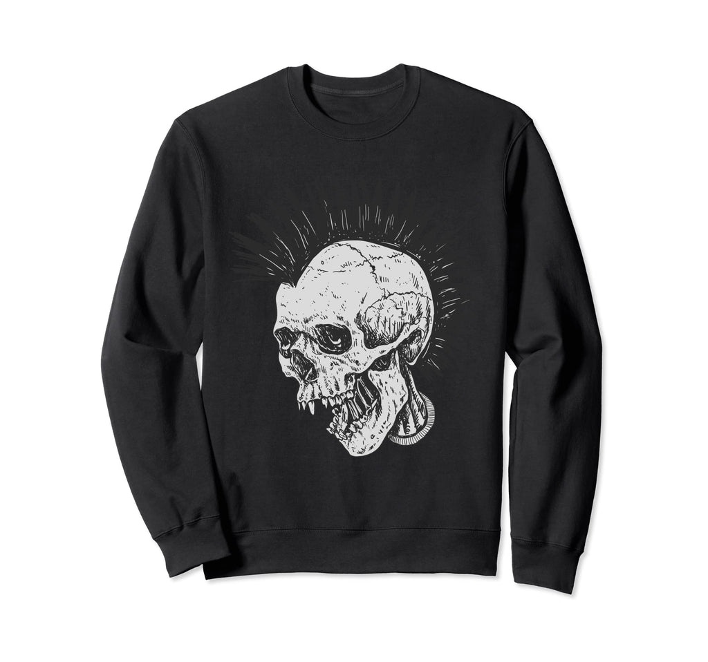 Punk Skull American Traditional Sweatshirt - Custom Art Print for Adults - T-Shirt, Sweatshirt, Hoodie