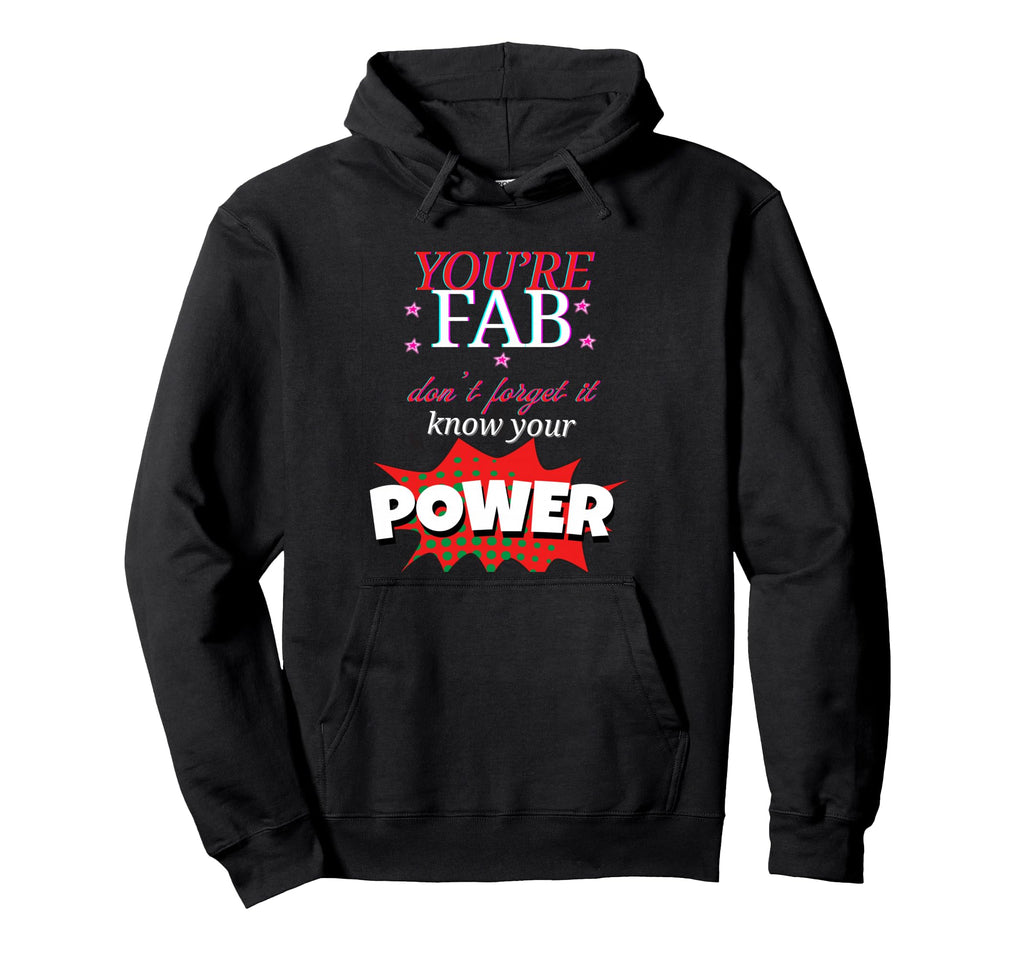 Empowering Neon Typography Hoodie - Minimalist Print Men Women - T-Shirt, Sweatshirt, Hoodie