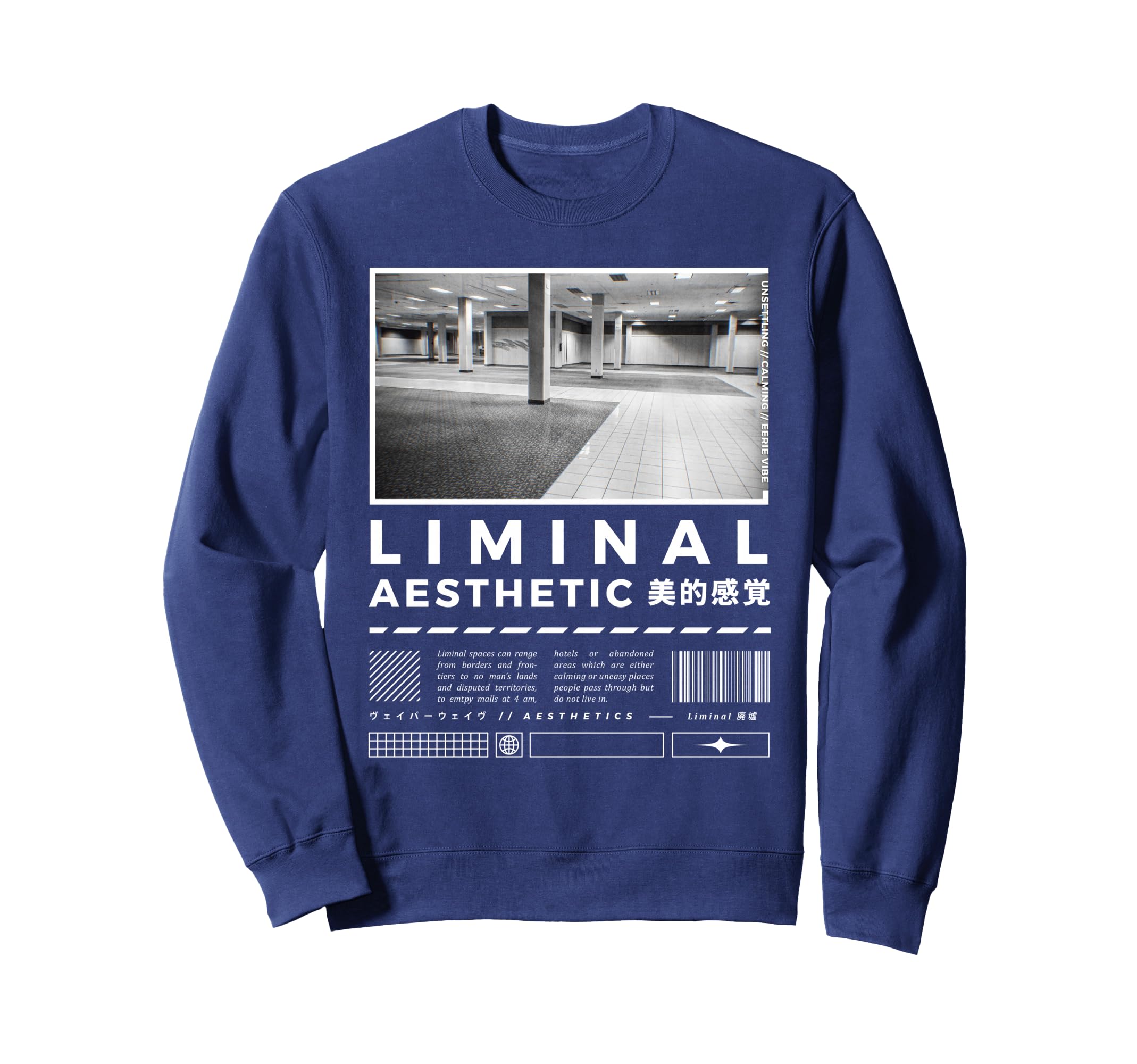 Liminal Spaces Internet 80S 90S Sweatshirt - Custom Art Print Men Women - T-Shirt, Sweatshirt, Hoodie