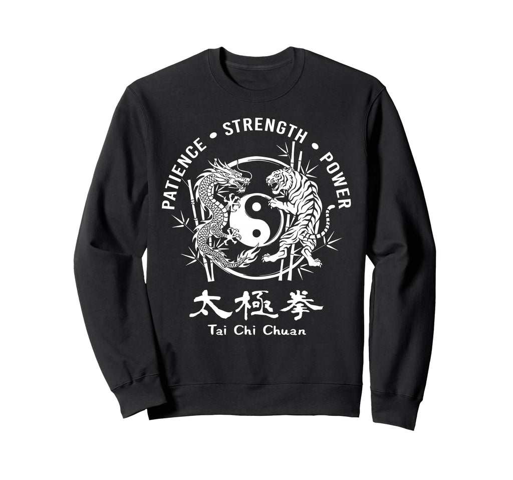 Yin Yang Dragon Tiger Zen Sweatshirt - Unique Graphic for Adults - T-Shirt, Sweatshirt, Hoodie