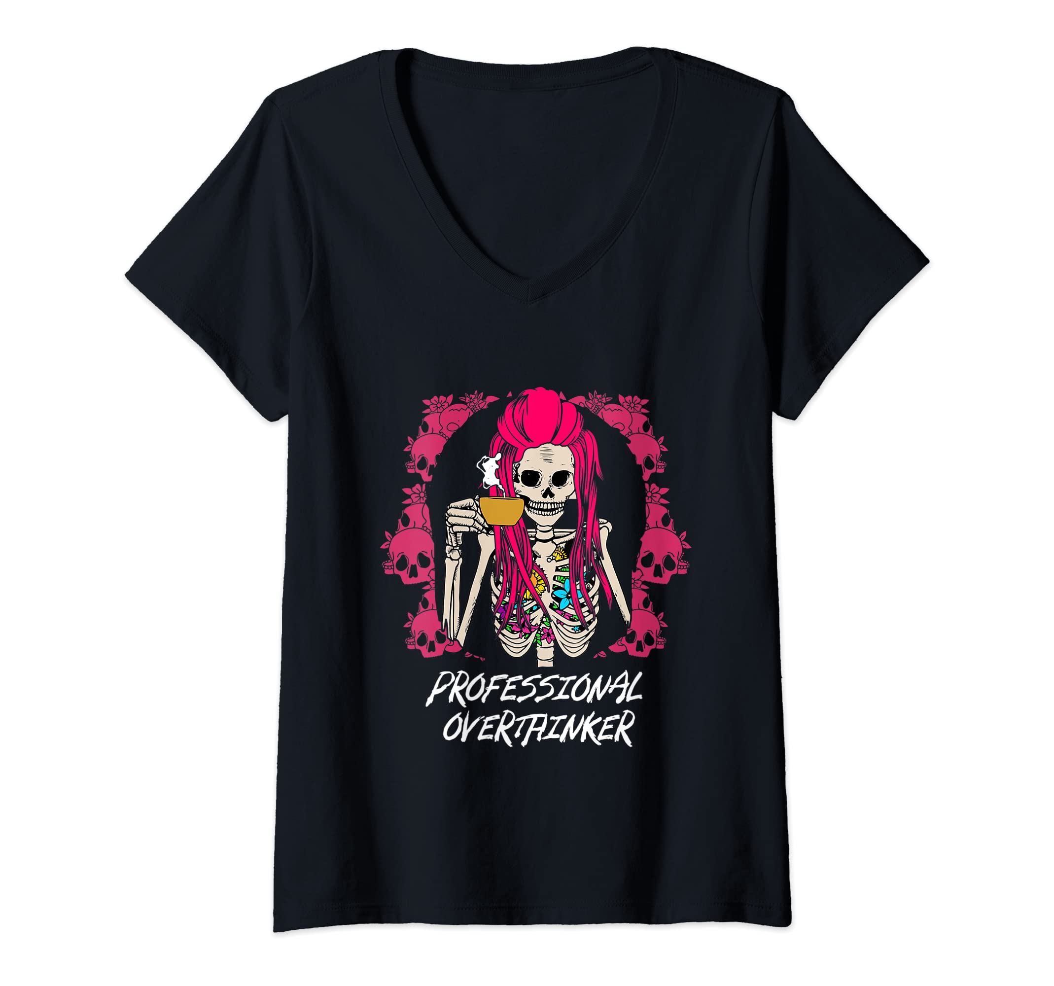 Womens Professional Overthinker Funny T-Shirt - Trendy Graphic for Adults - T-Shirt, Sweatshirt, Hoodie
