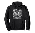 Antisocial Butterfly Hoodie - Novelty Apparel for Adults - T-Shirt, Sweatshirt, Hoodie