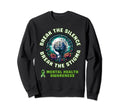 May We Wear Green Ribbon Mental Sweatshirt - Graphic Print for Adults - T-Shirt, Sweatshirt, Hoodie