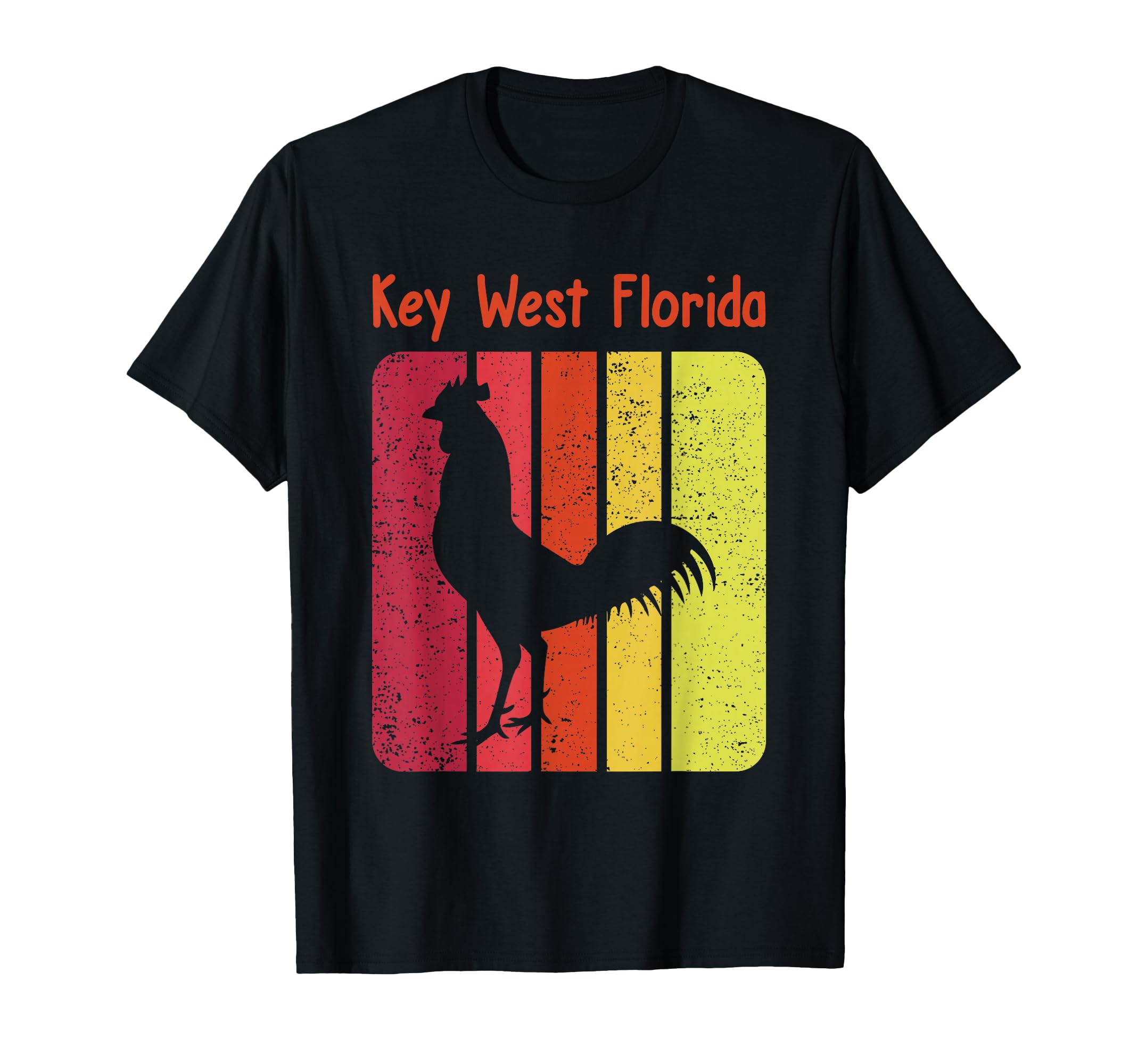 Key West Florida Gypsy Chicken Rooster T-Shirt - Aesthetic Graphic Unisex - T-Shirt, Sweatshirt, Hoodie