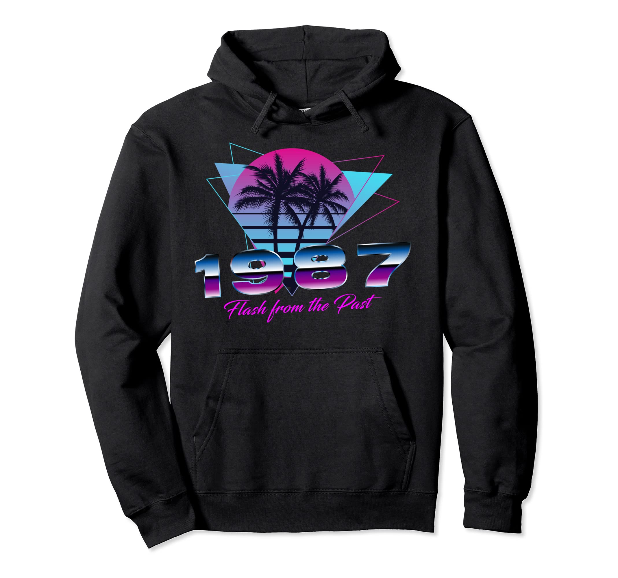 34 Years Old Gifts 1987 80S Synthwave Hoodie - Streetwear Style Men Women - T-Shirt, Sweatshirt, Hoodie