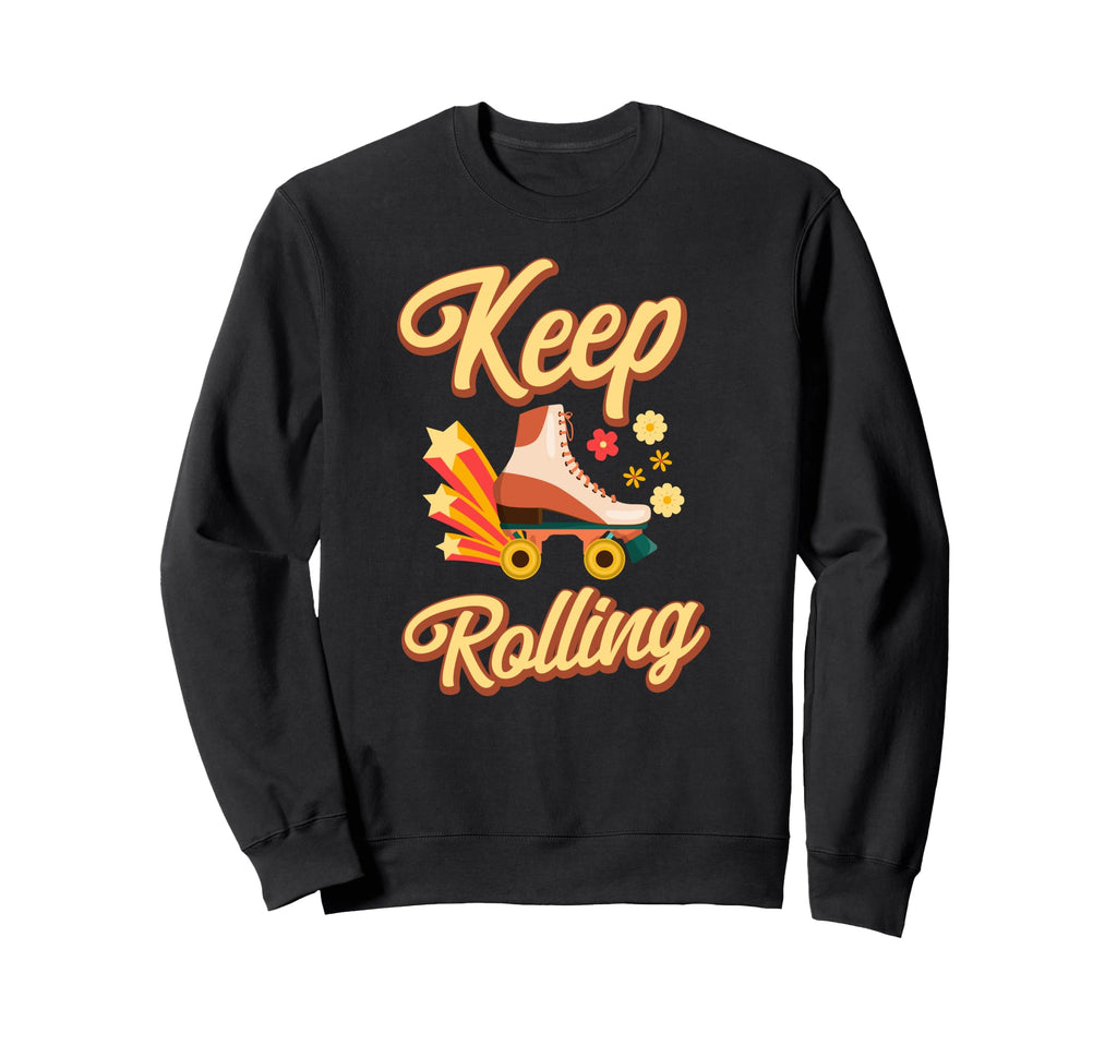 Roller Skating Skate 1970S Sweatshirt - Trendy Graphic Unisex - T-Shirt, Sweatshirt, Hoodie
