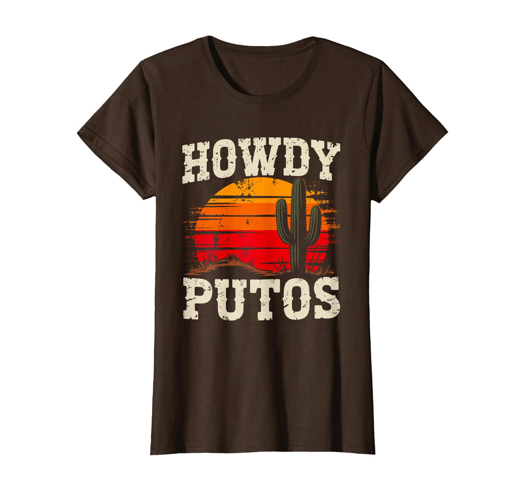 Howdy Putos Cactus Western Howdy T-Shirt - Casual Everyday Wear for Adults - T-Shirt, Sweatshirt, Hoodie
