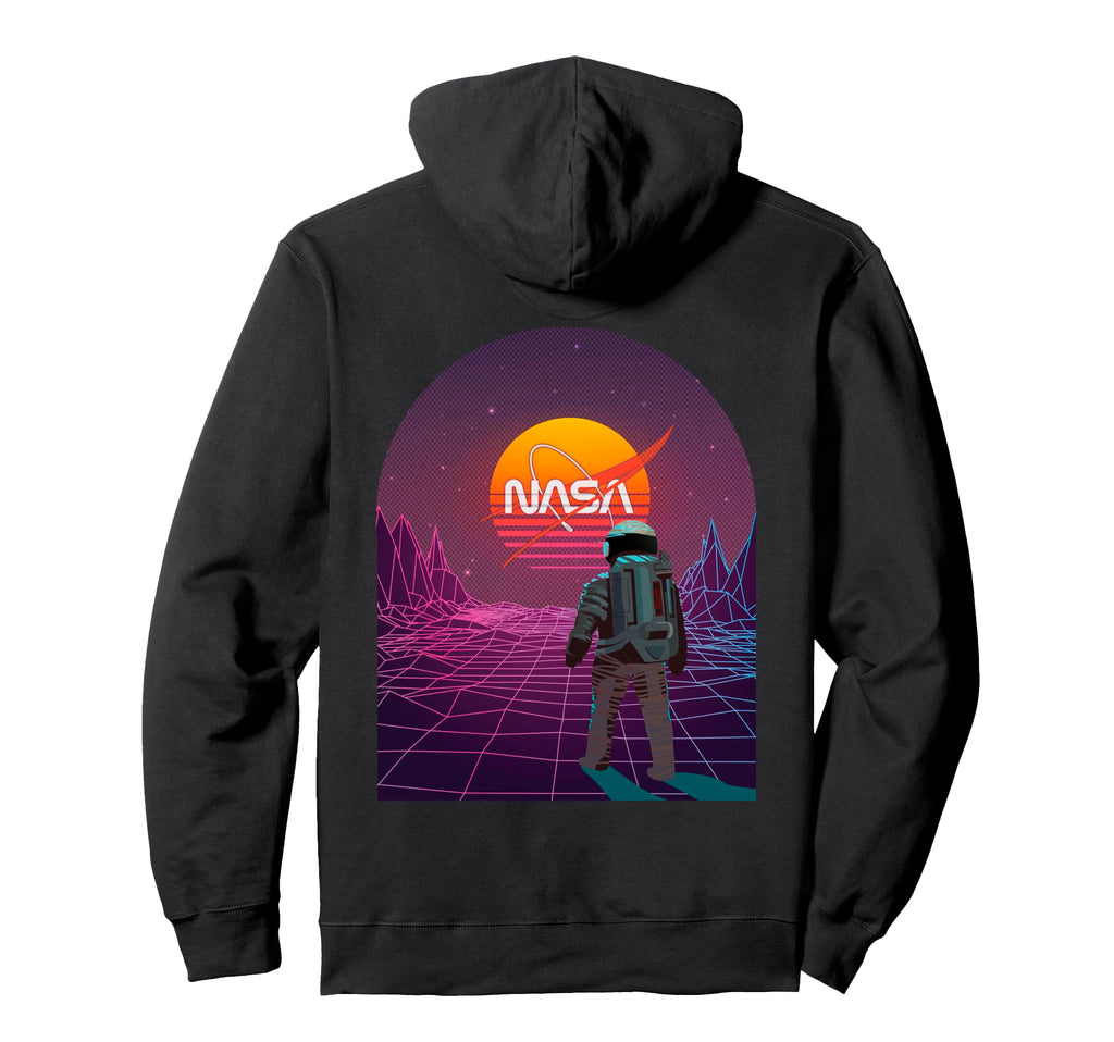 Science Space Nasa Astronaut Synthwave 80S Hoodie - Trendy Graphic Unisex - T-Shirt, Sweatshirt, Hoodie