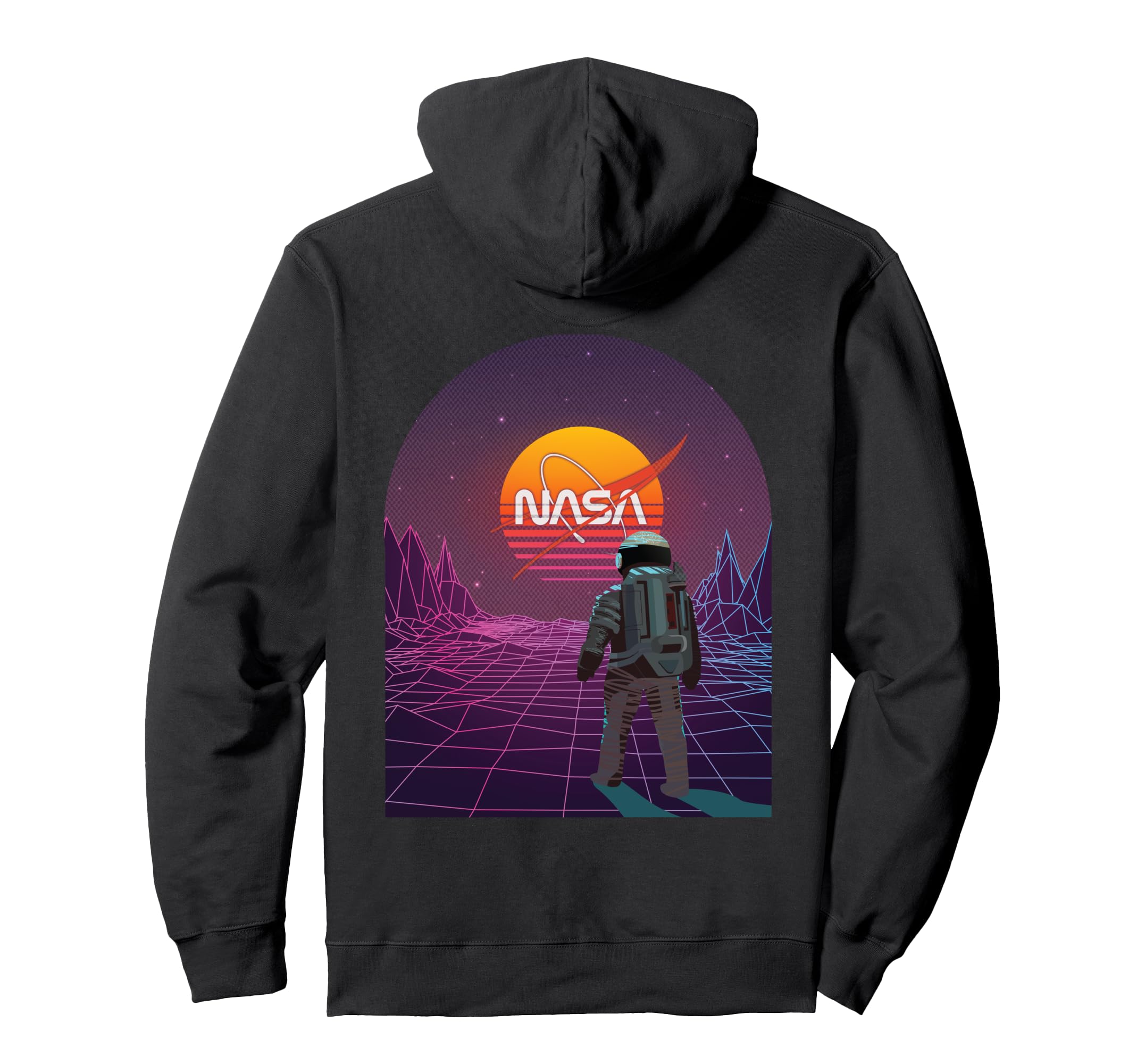 Science Space Nasa Astronaut Synthwave 80S Hoodie - Trendy Graphic Unisex - T-Shirt, Sweatshirt, Hoodie