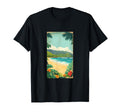 Hawaiian Postcard Inspired Tropical T-Shirt - Minimalist Print Men Women - T-Shirt, Sweatshirt, Hoodie