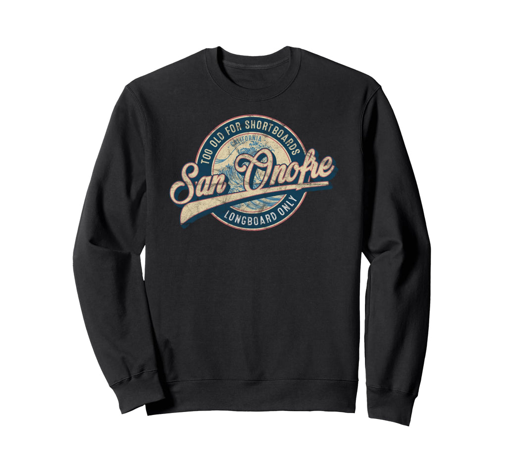 San Onofre Longboard Surf California Sweatshirt - Minimalist Print Unisex - T-Shirt, Sweatshirt, Hoodie