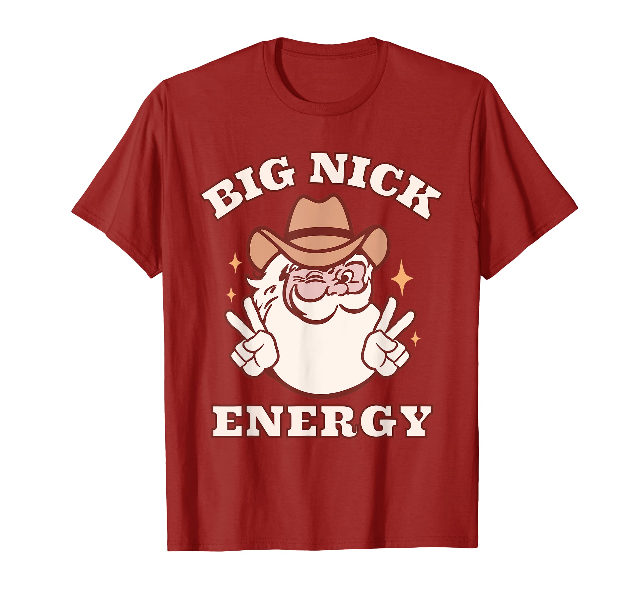 Big Nick Energy Santa Claus Western T-Shirt - Trendy Graphic for Adults - T-Shirt, Sweatshirt, Hoodie