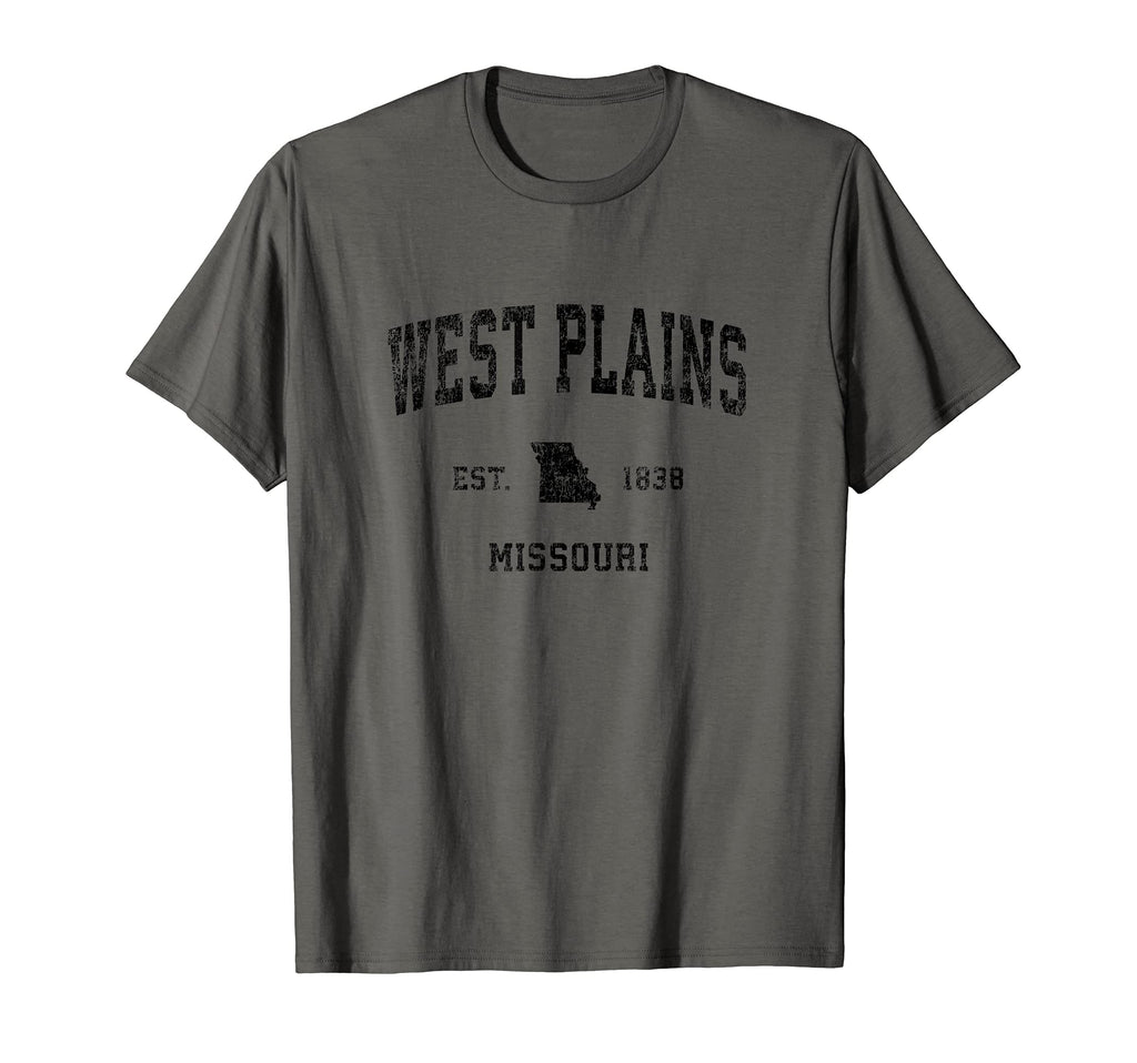 West Plains Missouri Mo Sports Black T-Shirt - Streetwear Style Men Women - T-Shirt, Sweatshirt, Hoodie
