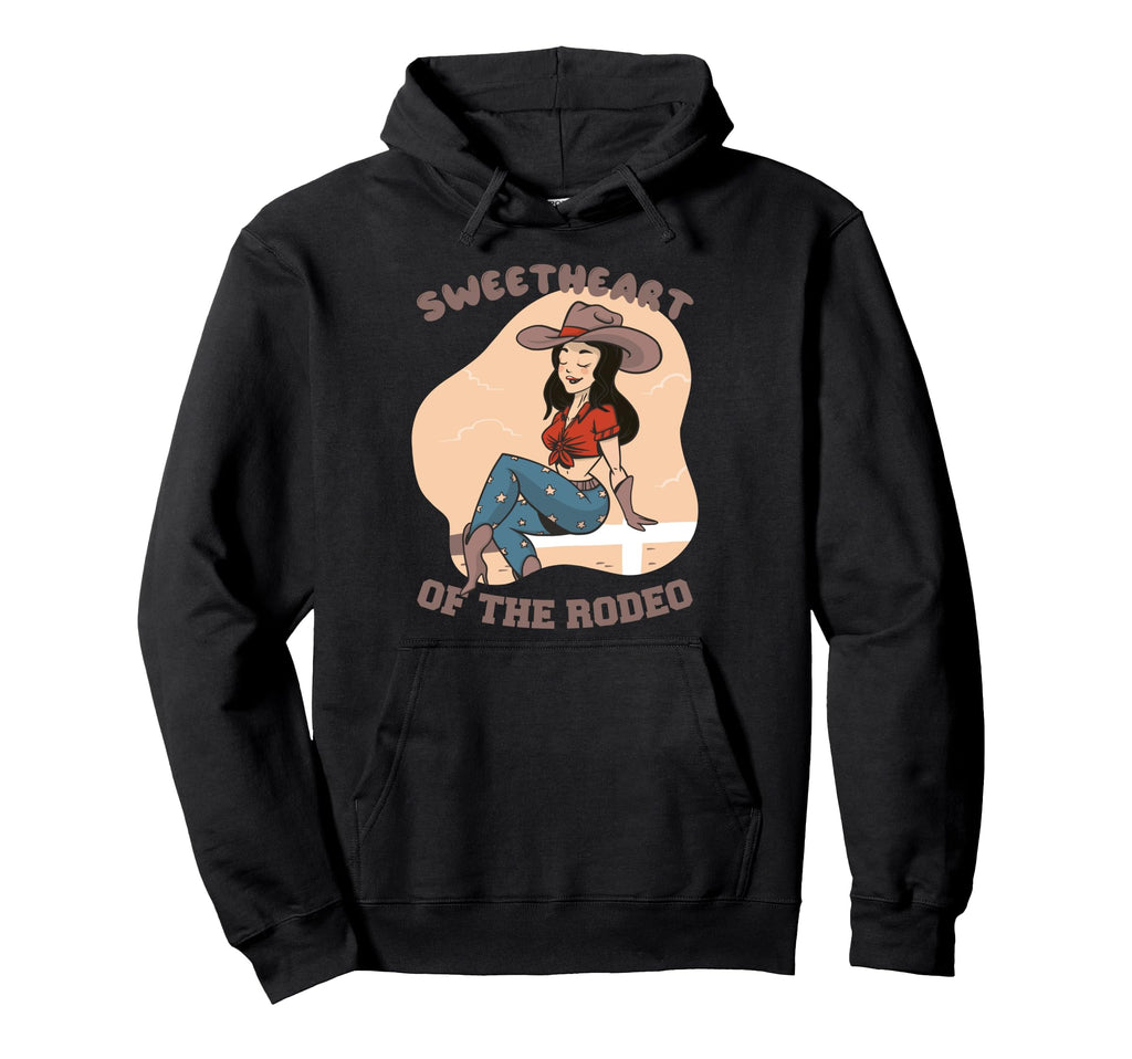 Cowgirl Western Sweetheart Rodeo Hoodie - Unique Graphic for Adults - T-Shirt, Sweatshirt, Hoodie