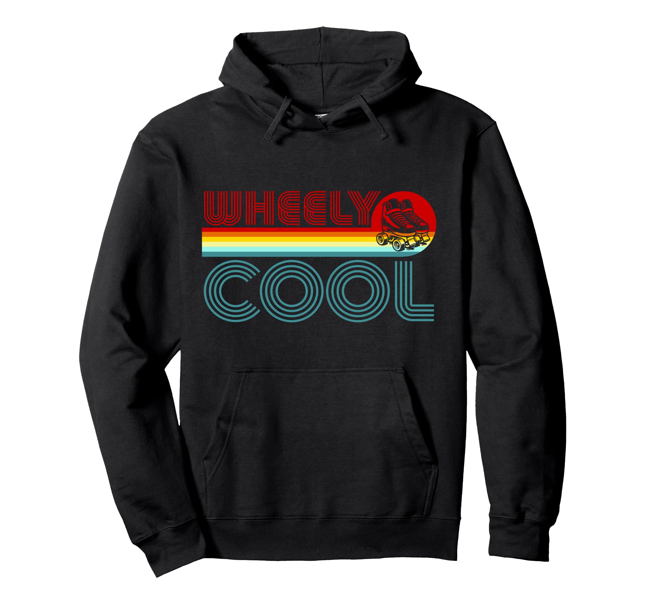 Roller Skating Skate 1970S Wheely Hoodie - Novelty Apparel Unisex - T-Shirt, Sweatshirt, Hoodie