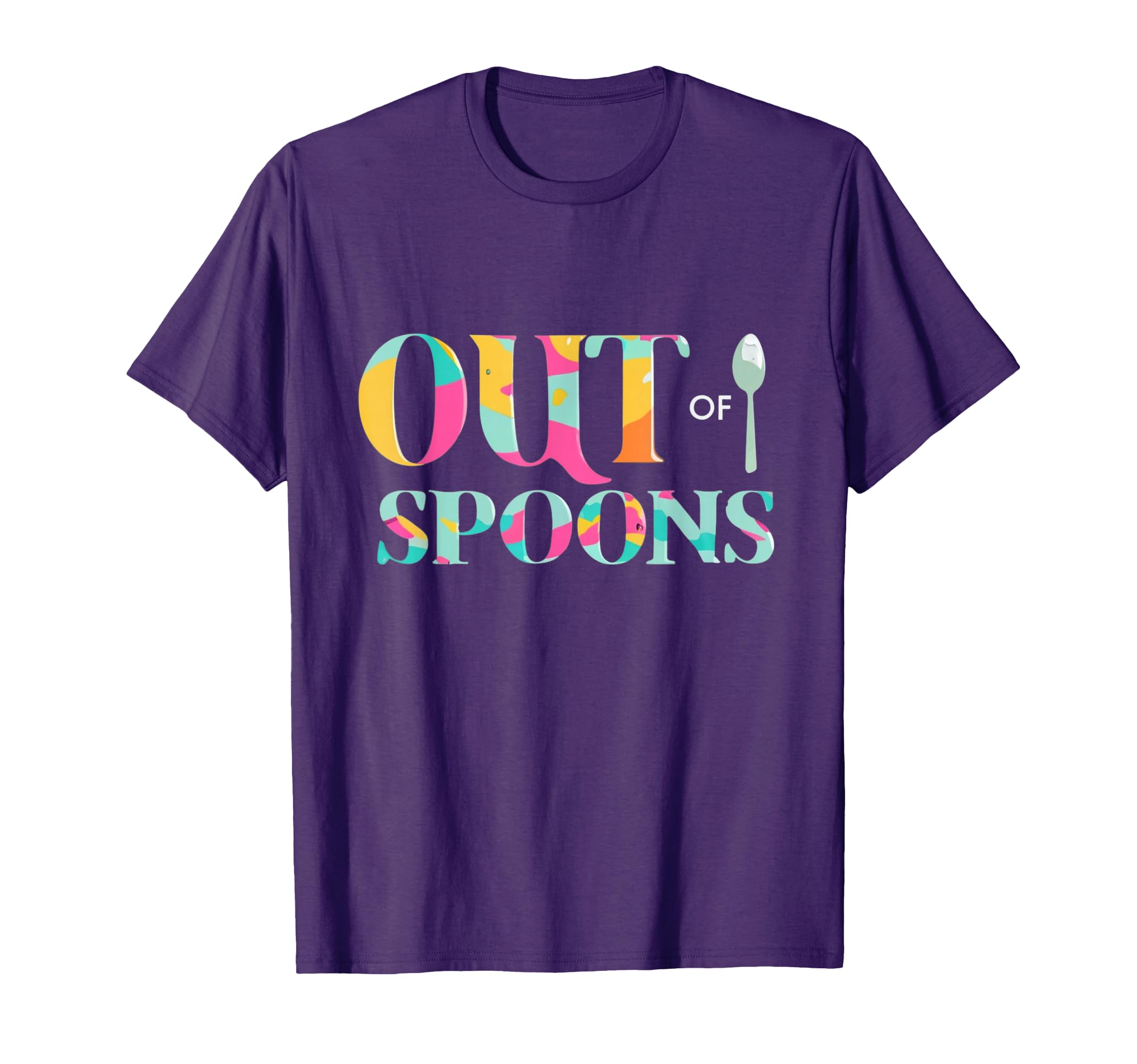 Out Spoons Funny Spoon Theory T-Shirt - Minimalist Print for Adults - T-Shirt, Sweatshirt, Hoodie