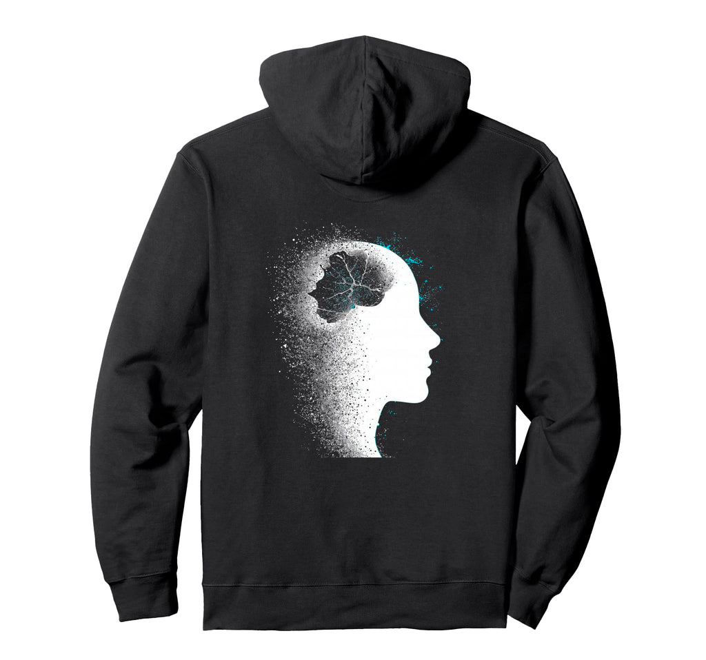 Glitch Pointillism Art Overthinker Hoodie - Unique Graphic Men Women - T-Shirt, Sweatshirt, Hoodie