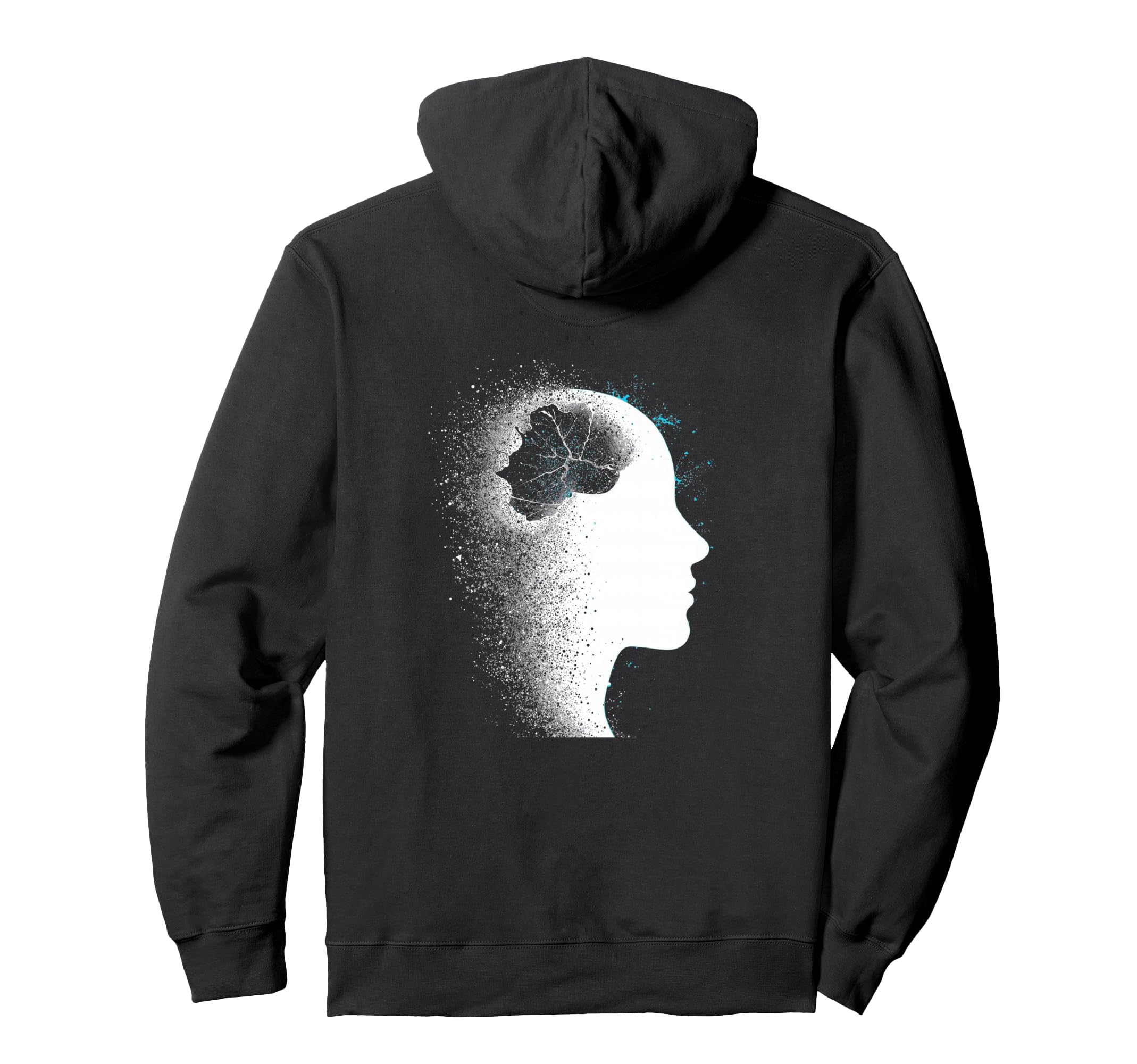 Glitch Pointillism Art Overthinker Hoodie - Unique Graphic Men Women - T-Shirt, Sweatshirt, Hoodie