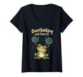 Womens Funny Tired Frog Meme Overthinker T-Shirt - Trendy Graphic Unisex - T-Shirt, Sweatshirt, Hoodie