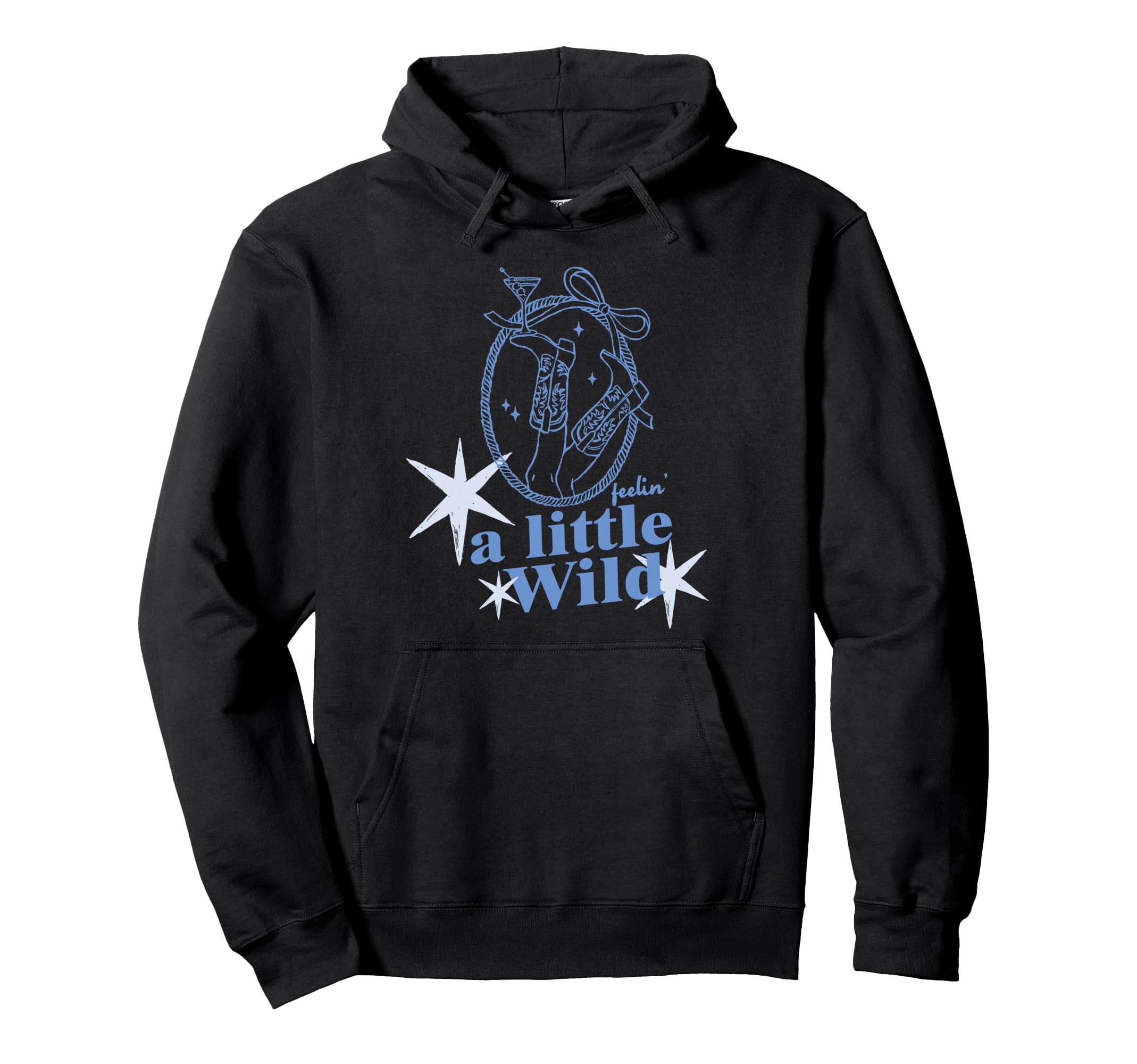 Little Wild Feelin Cocktail Hoodie - Casual Everyday Wear for Adults - T-Shirt, Sweatshirt, Hoodie