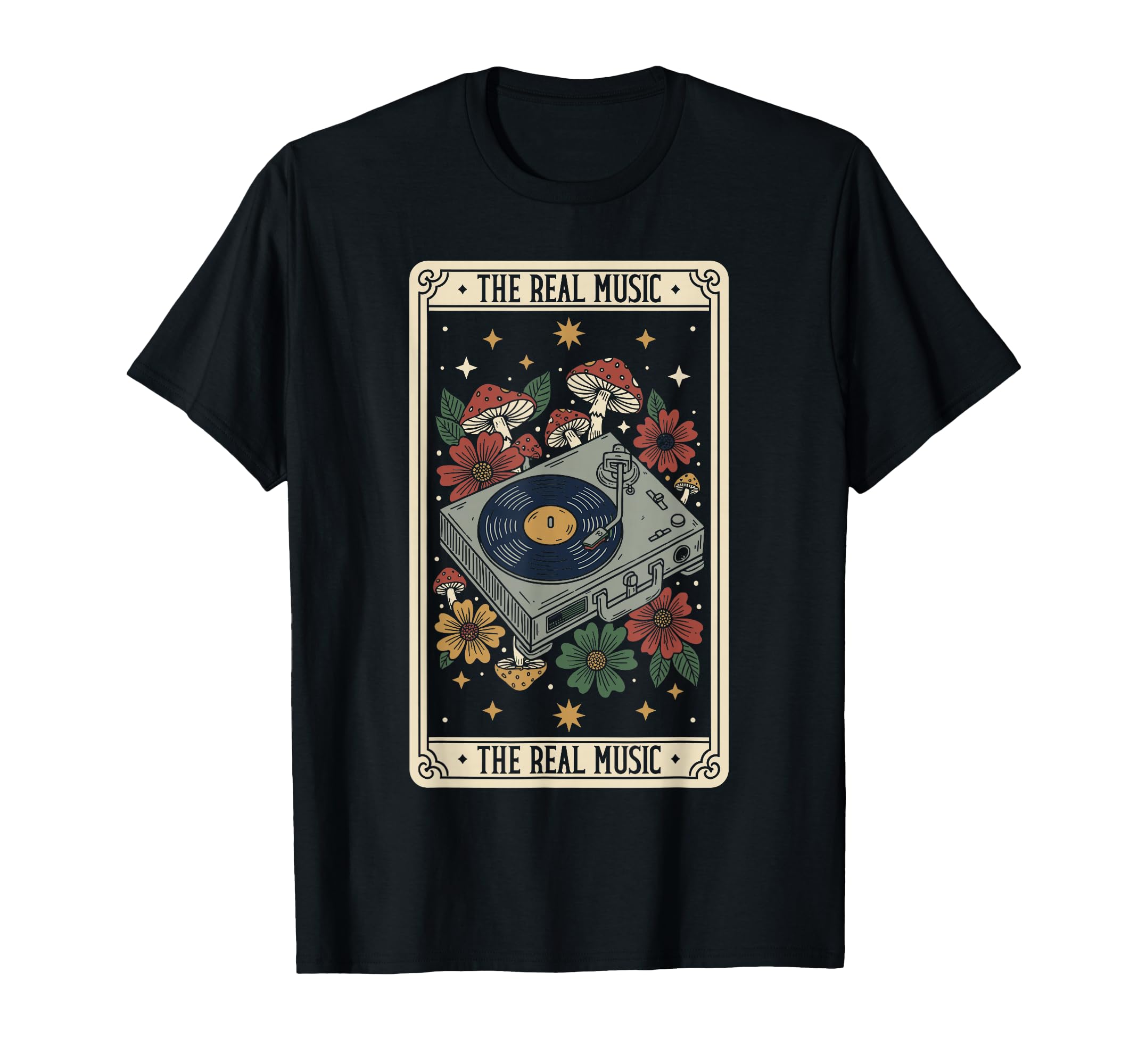 Real Music Vinyl Record Player T-Shirt - Novelty Apparel Unisex - T-Shirt, Sweatshirt, Hoodie