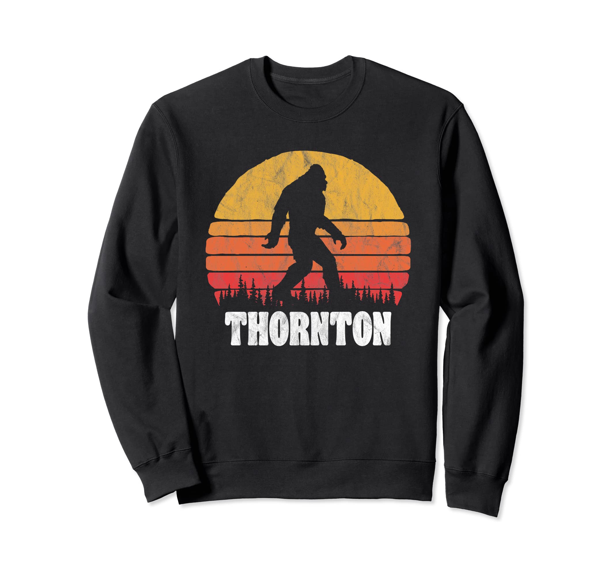 Thornton Eighties Bigoot Sunset Sweatshirt - Fun Novelty Design Unisex - T-Shirt, Sweatshirt, Hoodie