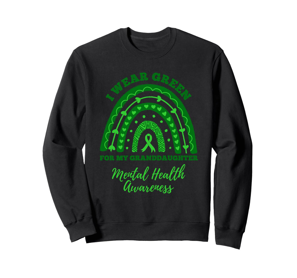 I Wear Green My Granddaughter Sweatshirt - Aesthetic Graphic for Adults - T-Shirt, Sweatshirt, Hoodie