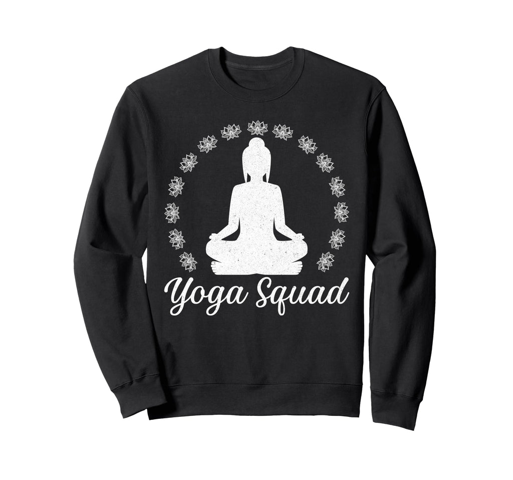 Yoga Squad Spiritual Meditation Pose Sweatshirt - Aesthetic Graphic Unisex - T-Shirt, Sweatshirt, Hoodie