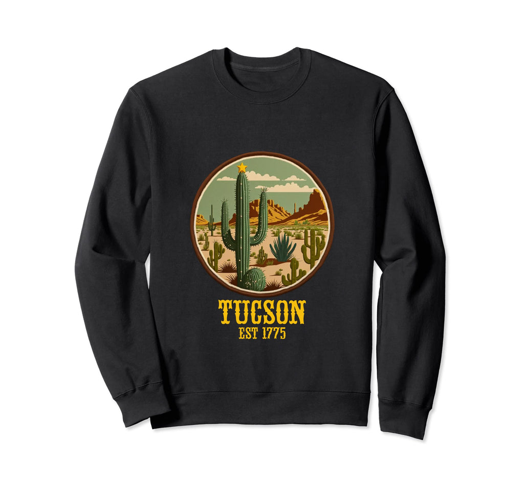 Tucson Arizona Western Cactus Sweatshirt - Casual Everyday Wear for Adults - T-Shirt, Sweatshirt, Hoodie