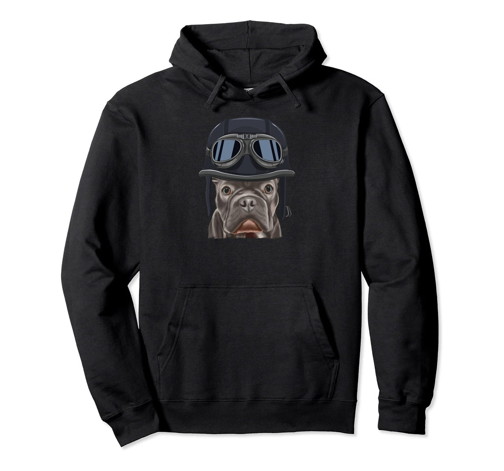 Funny Motorcycle Helmet French Hoodie - Casual Everyday Wear for Adults - T-Shirt, Sweatshirt, Hoodie