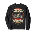 Motorcycle Biker Case Emergency Sweatshirt - Minimalist Print Men Women - T-Shirt, Sweatshirt, Hoodie