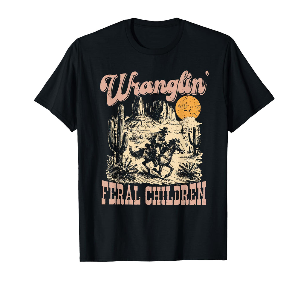 Wranglin Feral Children Raccoon T-Shirt - Casual Everyday Wear for Adults - T-Shirt, Sweatshirt, Hoodie
