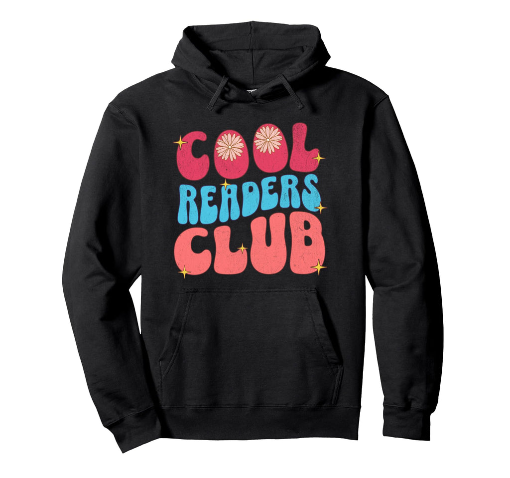 Readers Club Pastel Typography Book Hoodie - Custom Art Print for Adults - T-Shirt, Sweatshirt, Hoodie