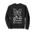 Anti Social Butterfly Shy Sweatshirt - Streetwear Style Men Women - T-Shirt, Sweatshirt, Hoodie