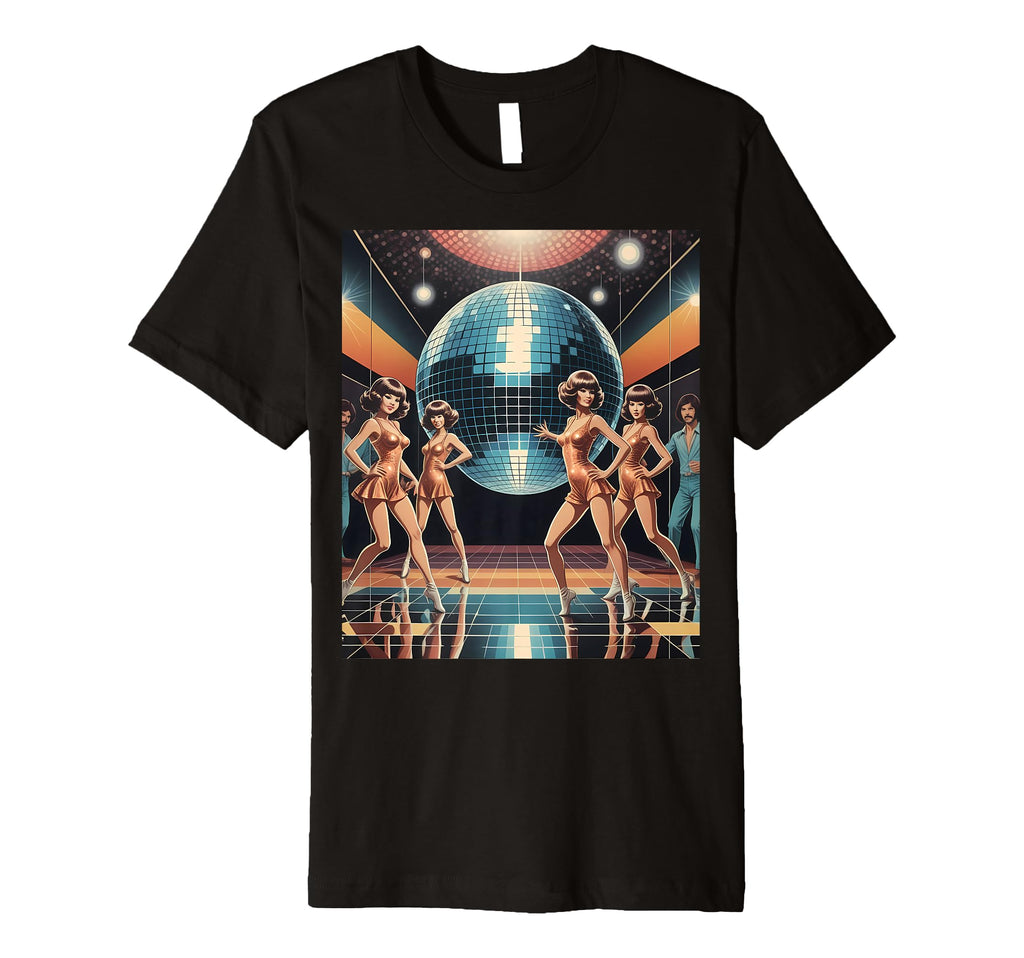 Disco Ball Party Aesthetic 80S T-Shirt - Aesthetic Graphic for Adults - T-Shirt, Sweatshirt, Hoodie