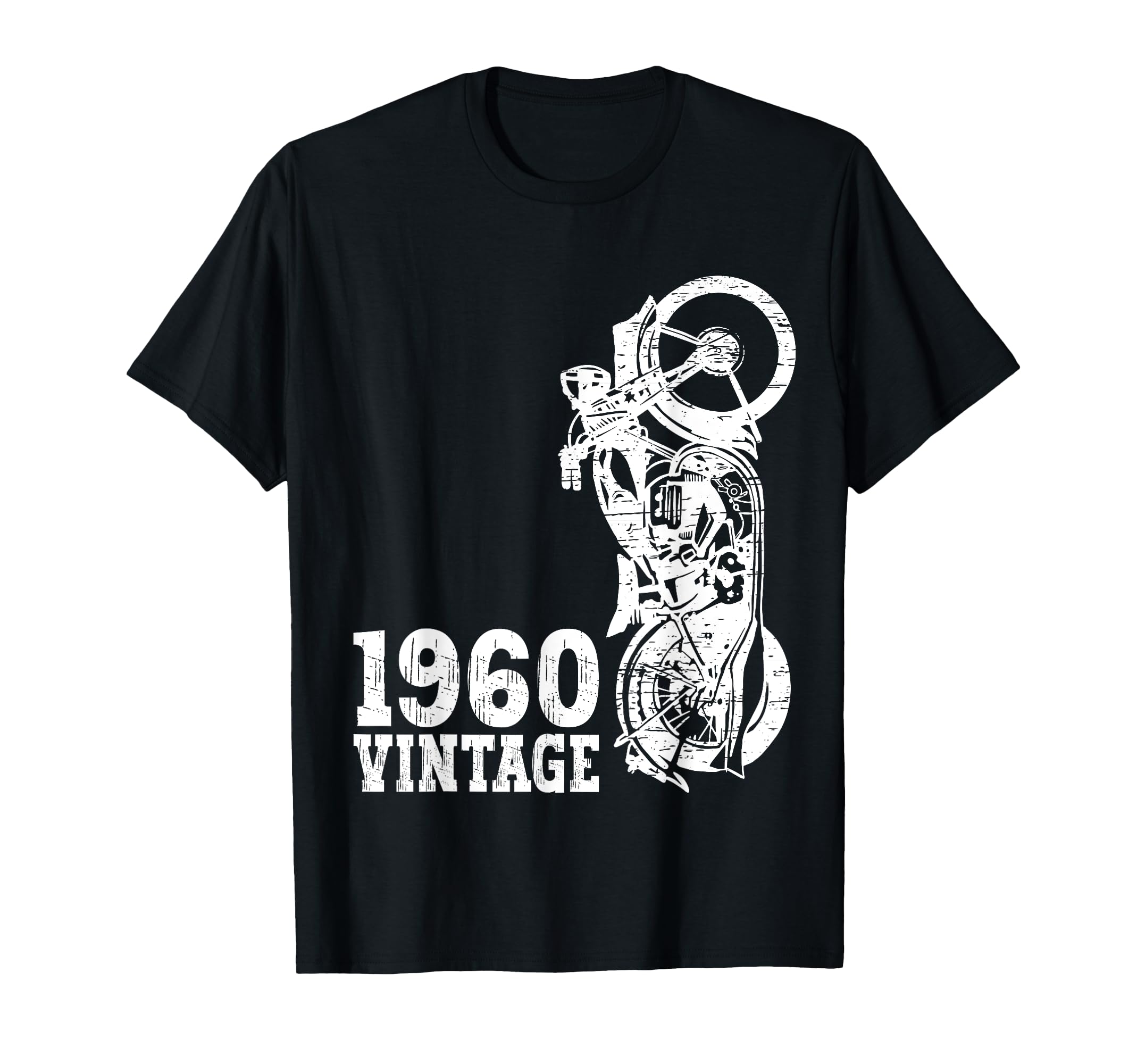 Motorcycle 62Th Birthday Gift 1960 T-Shirt - Trendy Graphic for Adults - T-Shirt, Sweatshirt, Hoodie