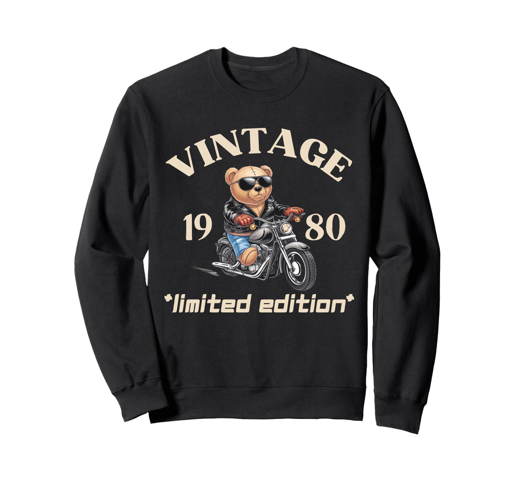 Mens Motorcycle 45Th Birthday 1980 Sweatshirt - Fun Novelty Design Unisex - T-Shirt, Sweatshirt, Hoodie