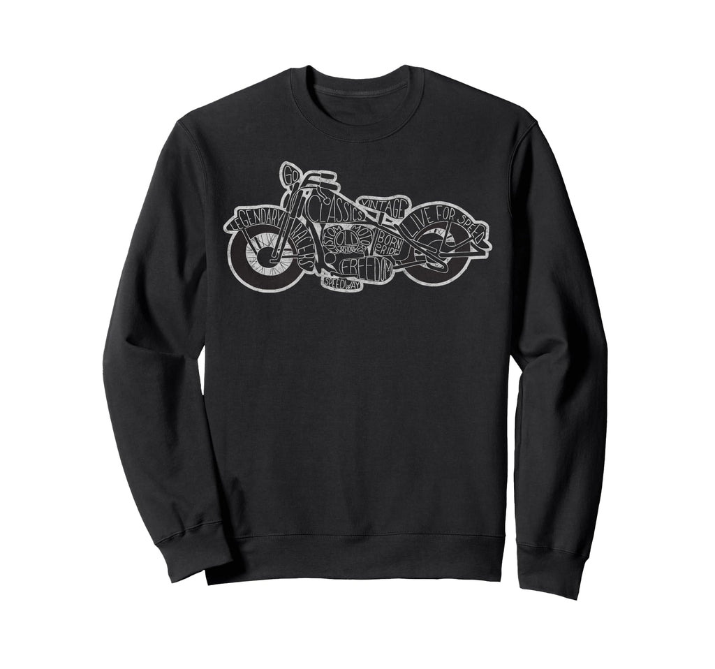 Motorcycles Biker Motorcycling Sweatshirt - Custom Art Print for Adults - T-Shirt, Sweatshirt, Hoodie
